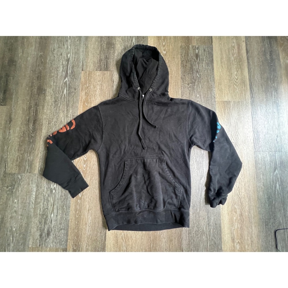 Nitro Circus Hoodie Small Black Graphic Rock On Hand Skateboards‎ Sleeve Print